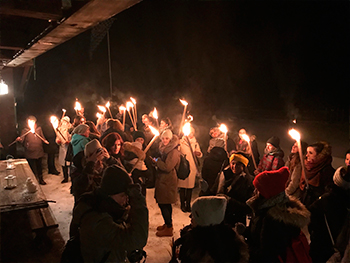 Fackelwanderung mit Team